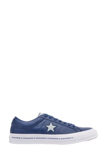 Синие кожаные кеды One Star Converse