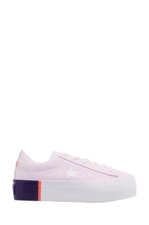 Розовые кеды на платформе One Star Platform Converse