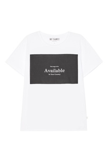 Белая футболка с принтом Available KO Samui