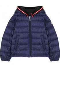 Пуховая куртка на молнии с капюшоном Moncler Enfant