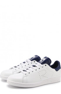 Кожаные кеды Stan Smith на шнуровке Adidas by Raf Simons