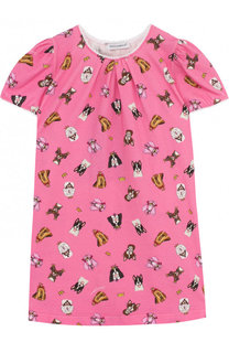 Хлопковая сорочка с принтом Dolce &amp; Gabbana