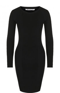 Приталенное мини-платье с декорированной отделкой на рукаве T by Alexander Wang
