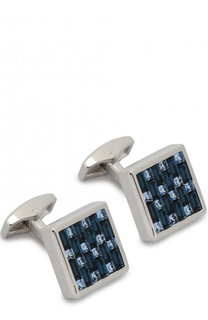 Запонки с отделкой кристаллами Swarovski Tateossian