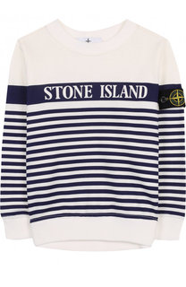 Хлопковый свитшот в полоску Stone Island