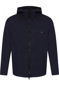 Хлопковая куртка на молнии с капюшоном Stone Island