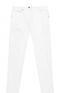 Джинсы с декоративными потертостями Ermanno Scervino