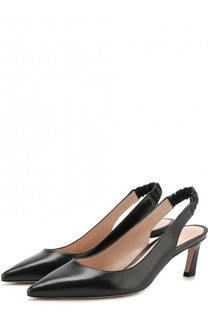 Кожаные туфли Hayday на геометричном каблуке Stuart Weitzman