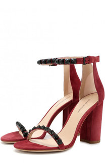 Замшевые босоножки Rosemarie на устойчивом каблуке Stuart Weitzman