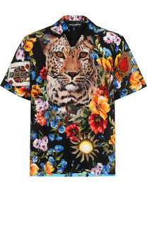 Шелковая рубашка с принтом Dolce &amp; Gabbana