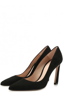 Текстильные туфли на геометричном каблуке Stuart Weitzman