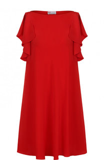 Однотонное мини-платье свободного кроя REDVALENTINO