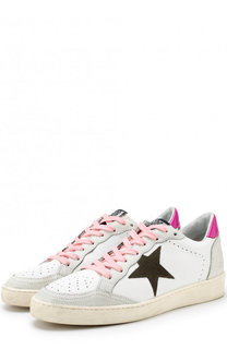 Комбинированные кеды Ball Star на шнуровке Golden Goose Deluxe Brand