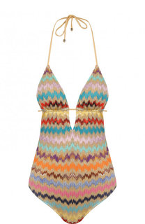 Слитный купальник с открытой спиной Missoni