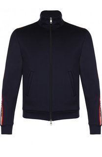 Хлопковая толстовка на молнии с воротником-стойкой Moncler