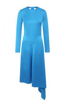 Однотонное платье асимметричного кроя MSGM
