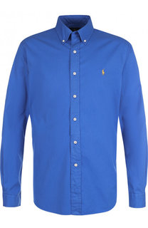 Хлопковая рубашка с воротником button down Polo Ralph Lauren
