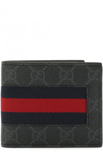 Портмоне GG Supreme Web с отделениями для кредитных карт Gucci