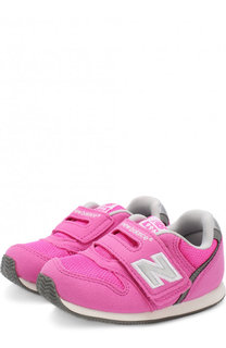 Замшевые кроссовки 996 с текстильной вставкой и застежкой велькро New Balance