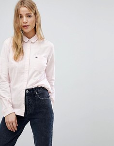 Классическая оксфордская рубашка в полоску Jack Wills Homefore - Розовый