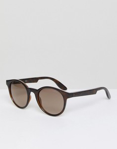 Круглые пластмассовые солнцезащитные очки Carrera - Коричневый