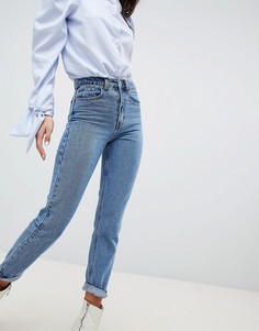 Светлые джинсы слим в винтажном стиле Lost Ink - Синий