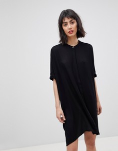 Платье-рубашка без воротника Vero Moda - Черный