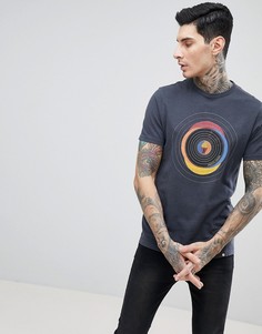 Серая футболка с принтом Pretty Green - Серый