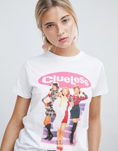 Футболка с принтом Clueless ASOS DESIGN - Белый