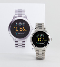 Серебристые наручные смарт-часы Fossil Q FTW6003 Venture - Серебряный
