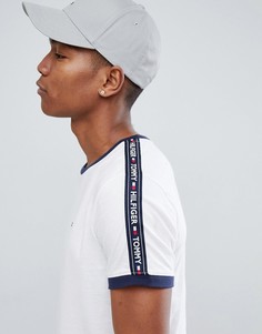 Белая футболка с фирменной лентой Tommy Hilfiger Authentic - Белый