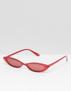 Модные очки кошачий глаз ASOS DESIGN - Красный
