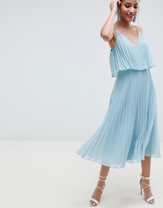 Платье миди с кроп-топ ASOS DESIGN - Зеленый