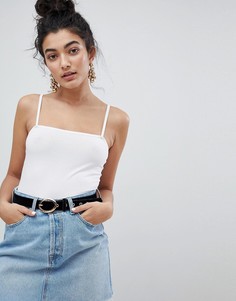 Боди в стиле 90-х Miss Selfridge - Белый