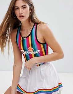 Боди с логотипом и радужными полосками Ellesse - Мульти