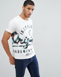 Футболка с принтом Jack &amp; Jones Originals - Белый
