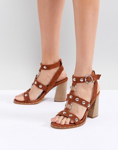 Замшевые босоножки на каблуке ASOS DESIGN Tiffany - Рыжий