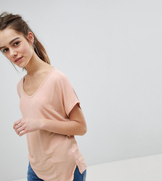 Розовая футболка с рукавами летучая мышь ASOS DESIGN Petite - Розовый