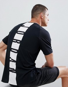 Черная футболка с принтом на спине Jordan Alpha Dry 889713-013 - Черный