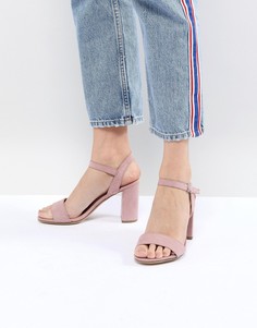 Босоножки на блочном каблуке New Look - Розовый