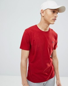 Красная футболка с круглым вырезом и логотипом Abercrombie &amp; Fitch - Красный