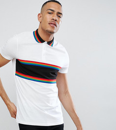 Белая футболка-поло ASOS DESIGN Tall - Белый