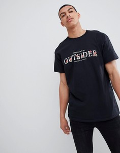 Черная футболка с принтом Copenhagen New Look - Черный