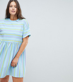 Свободное платье в полоску ASOS DESIGN Curve - Мульти