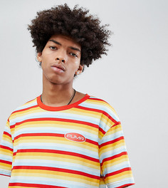 Оранжевая футболка из органического хлопка в полоску Puma эксклюзивно для ASOS - Оранжевый