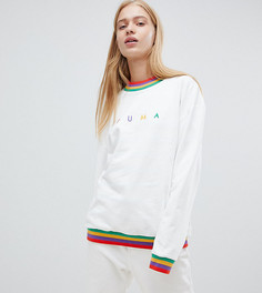 Белый oversize-свитшот из органического хлопка Puma - Белый