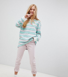 Эксклюзивный oversize-лонгслив из органического хлопка в полоску Puma - Мульти