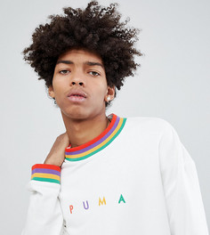 Белый свитшот из органического хлопка с маленьким логотипом Puma эксклюзивно для ASOS - Белый