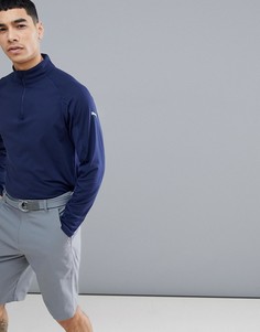Синий свитшот с молнией Puma Golf Pounce 57236604 - Синий