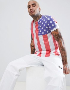 Футболка с флагом США ASOS DESIGN - Белый